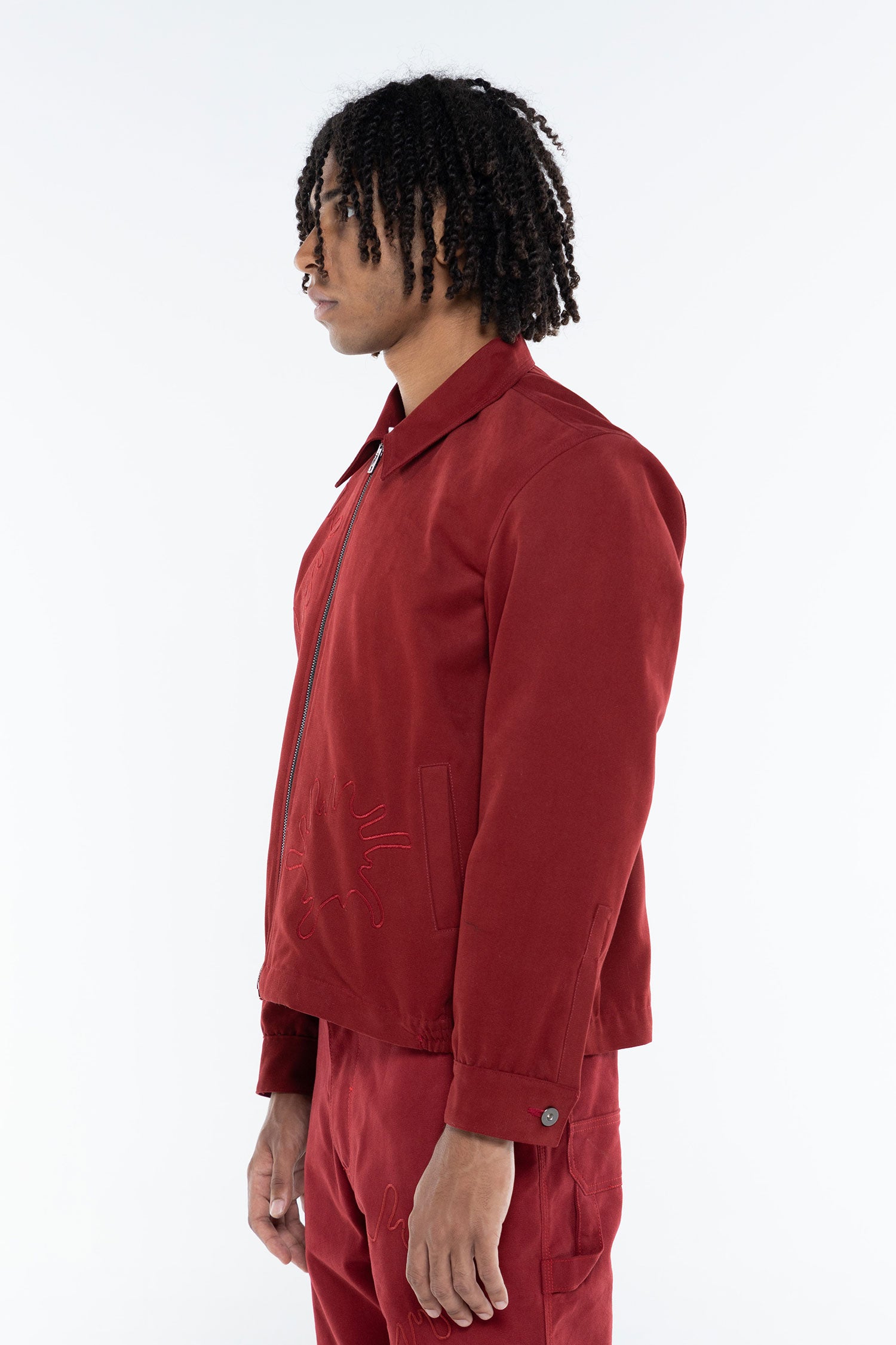 giacca rossa lato